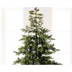 ---FILO PIOGGIA 160 LUCI LED BIANCO CALD TIMER 8h-ON 16h-OFF USO ESTERNO CORRENTE [9901036-30.jpg]