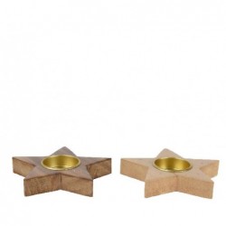 PORTA CANDELA TEA LIGHT STELLA GLITTER DIAMETRO 12cm 2 VARIANTI COLORE [9015002-00.jpg]