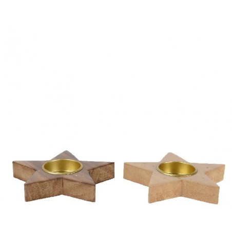 PORTA CANDELA TEA LIGHT STELLA GLITTER DIAMETRO 12cm 2 VARIANTI COLORE [9015002-00.jpg]