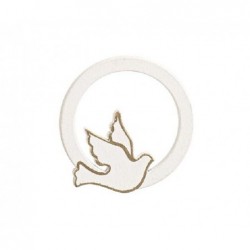 ---DECO CERCHIO BIA C/COLOMBA 4cm [TONO28942-00.jpg]