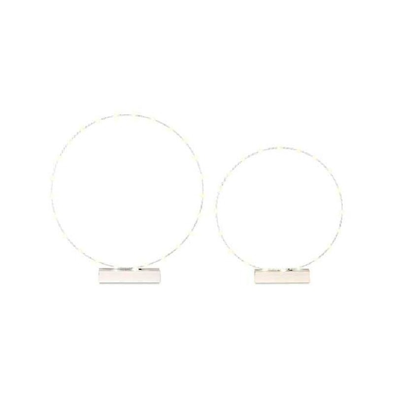 ---SET 2 CERCHI BIANCHI C/LED d45h50-d55 [TONO28945-00.jpg]