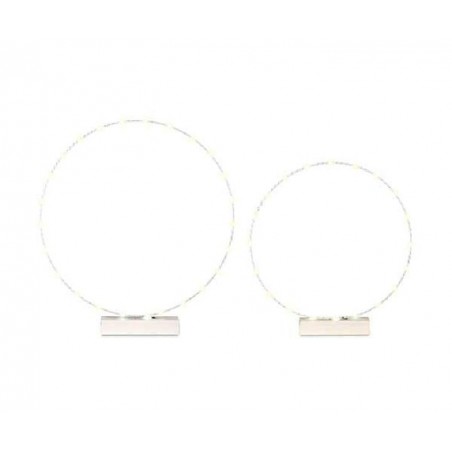 ---SET 2 CERCHI BIANCHI C/LED d45h50-d55 [TONO28945-00.jpg]