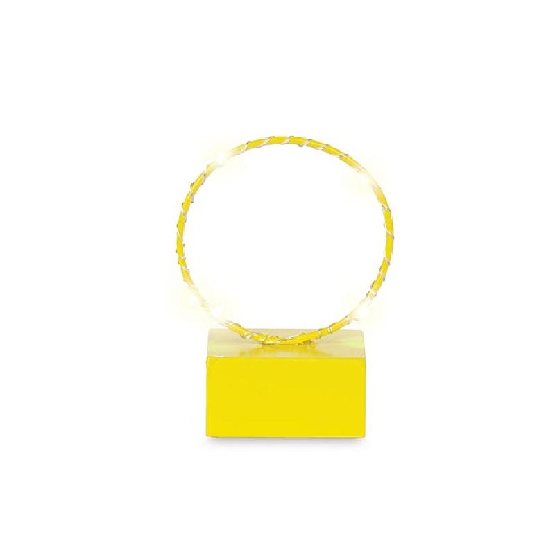 CERCHIO GIALLO C/LED d8h11,5cm [TONO28950-00.jpg]