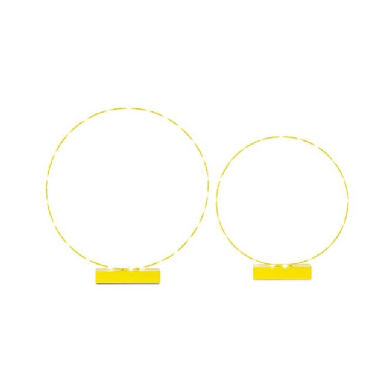 -SET 2 CERCHI GIALLI C/LED d45h50-d55h60 [TONO28951-00.jpg]