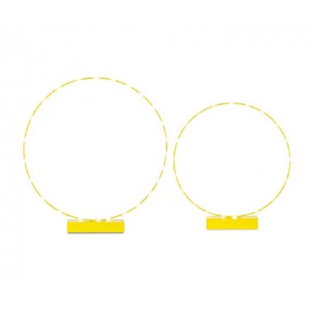 -SET 2 CERCHI GIALLI C/LED d45h50-d55h60 [TONO28951-00.jpg]