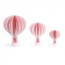 ---SET 3 MONGOLFIERE ROSA BASE LEGNO h45 [TONO28975-00.jpg]