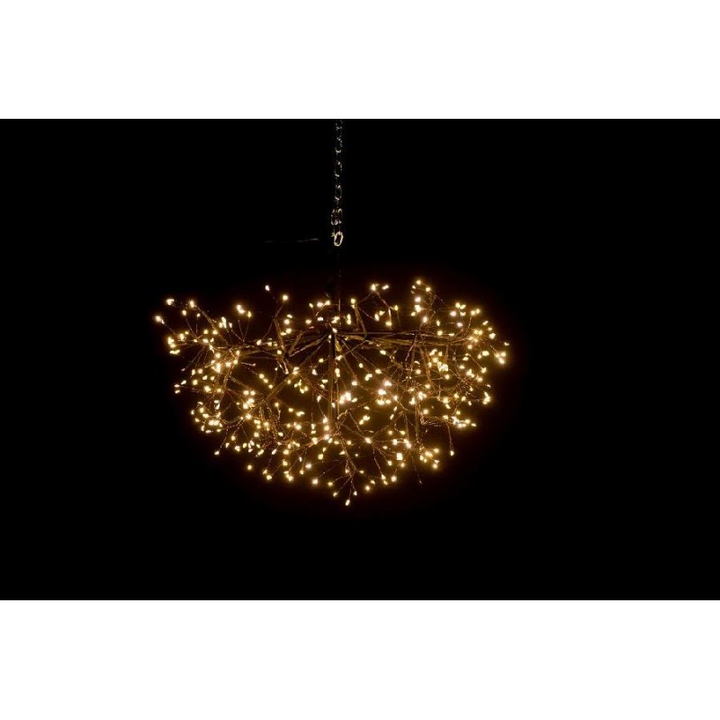 SFERA NERA 384 MICROLED BIANCO CALDO A CIUFFI CON FLASH USO ESTERNO d.40cm [9130002-00.jpg]