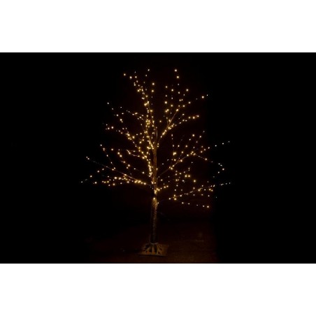 ALBERO NERO 400 LED BIANCO CALDO h.120cm CON FLASH USO ESTERNO [9901024-00.jpg]