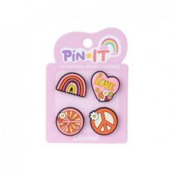 SET PIN-IT 4pz FLOWER POWER ColBOOK [COL24820-00.jpg]