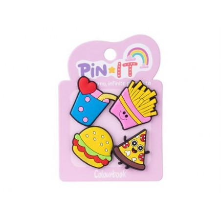 SET PIN-IT 4pz FOOD&DRINK ColBOOK [COL24822-00.jpg]