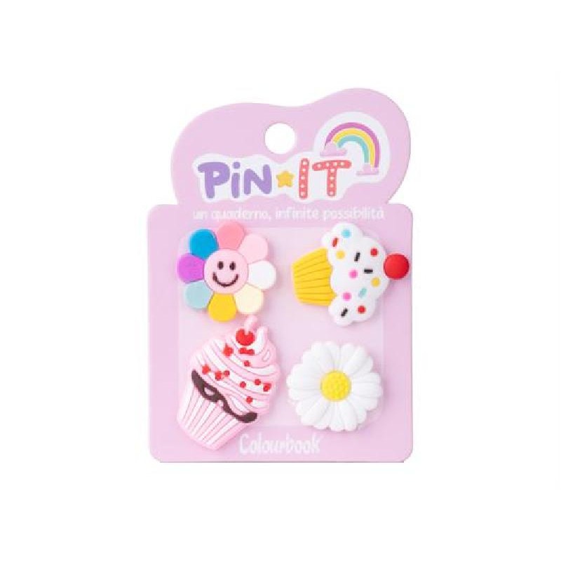 SET PIN-IT 4pz SMILEY SWEETIES ColBOOK [COL24817-00.jpg]