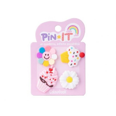 SET PIN-IT 4pz SMILEY SWEETIES ColBOOK [COL24817-00.jpg]