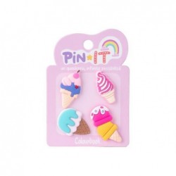 SET PIN-IT 4pz ICE CREAM ColBOOK [COL24810-00.jpg]