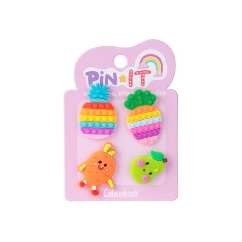 SET PIN-IT 4pz TROPICAL FOOD ColBOOK [COL24811-00.jpg]