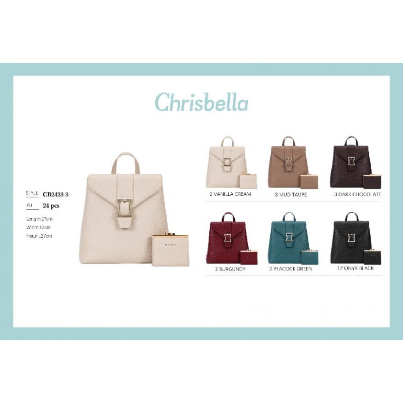 ---ZAINO E PORTAMONETE ECOPELLE CHOCOLAT CON SCATOLA REGALO. cm27x13h27 [24233CHOCOLATE-00.jpg]