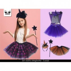 SET 3pz VESTITO STREGHETTA COMPOSTO DA GONNA-BACCHETTA E CAPPELLO A CERCHIETTO TAGLIA UNICA [9040105-00.jpg]