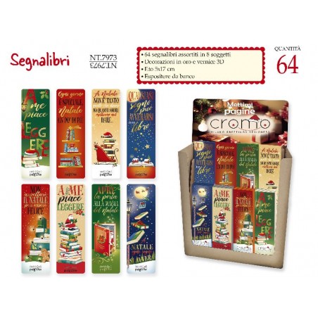 SEGNALIBRI NATALE 5x17cm 64pz 8 SOGG. [9019100-00.jpg]