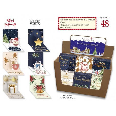 ---NATALECARD MINI POP-UP 8x8 48pz 6sogg [9019106-00.jpg]