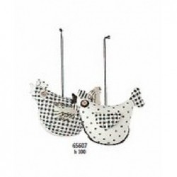 ---GALLINA STOFFA B/N h10cm APP.ass.to [TONO65607-00.jpg]