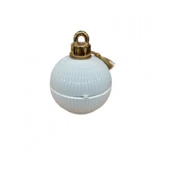 ---CANDELA PORCELLANA BIANCA FINITURE OR diam.10cm IN SCATOLA REGALO [TONO40886-00.jpg]