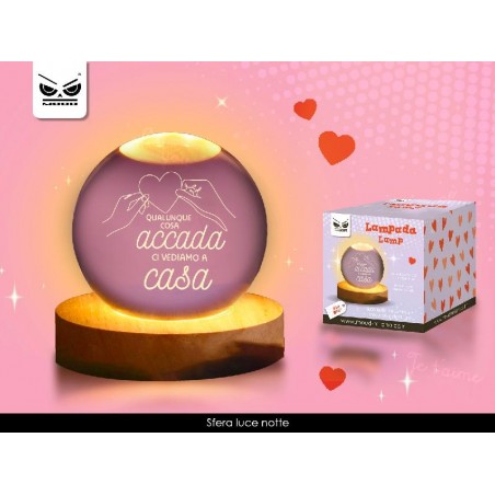 LAMPADA IN CRISTALLO CON LUCE LED 6cm PRESA USB CON INTERRUTTORE [9110056-00.jpg]
