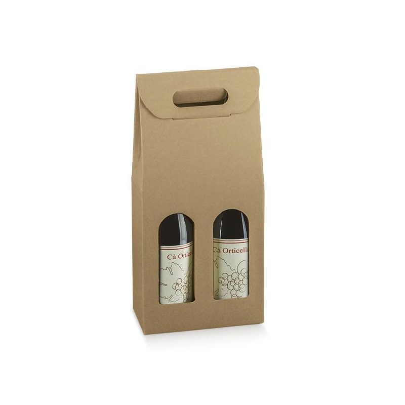 SCATOLA 2 BOTTIGLIE mm180x90h385 AVANA [SC35869-00.jpg]