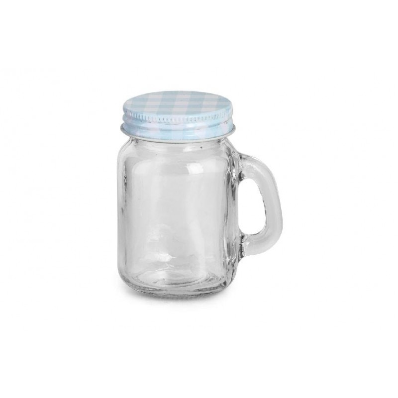 ---BICCHIERE VETRO C/MANICO AZZ. h85 [TONO71830-00.jpg]