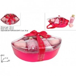 SET REGALO DA BAGNO A FORMA DI BOCCA GEL DOCCIA E CREMA CORPO 100ml + 2 SAPONE EFFERVESCENTE [9110071-00.jpg]