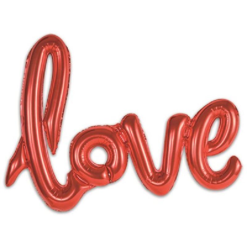 FOIL SCRITTA LOVE ROSSA 108x64cm [8413000-00.jpg]
