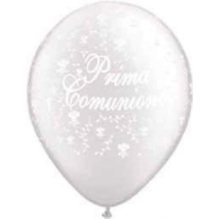 LATTICE COMUNIONE 30cm PERLA 100pz STAMPA GLOBO BIANCO [8413348-00.jpg]