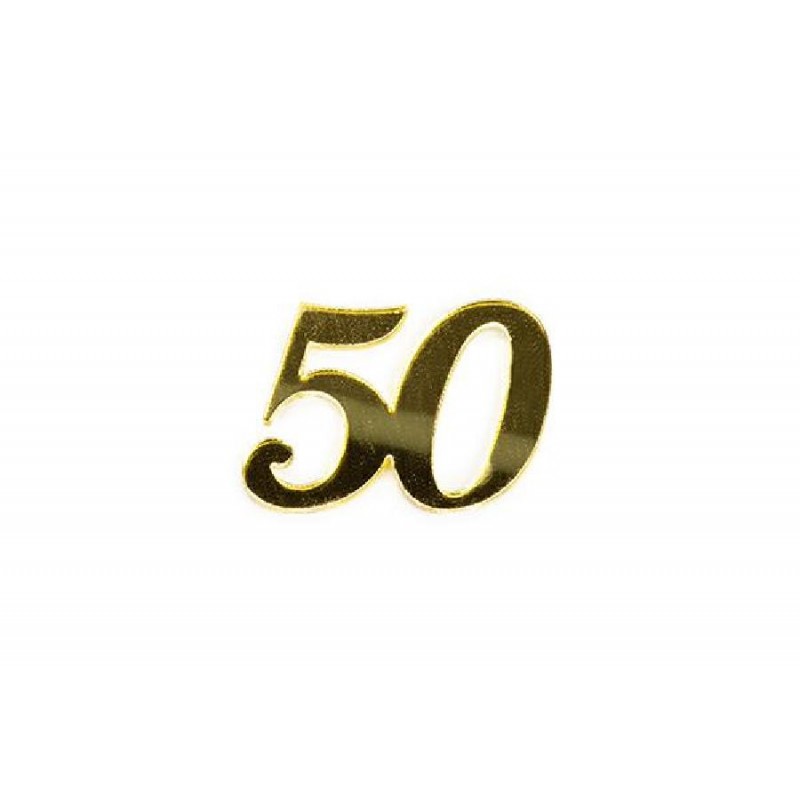 APPLICAZIONE 50ANNI PLEXI cm2,5 [0130104-00.jpg]