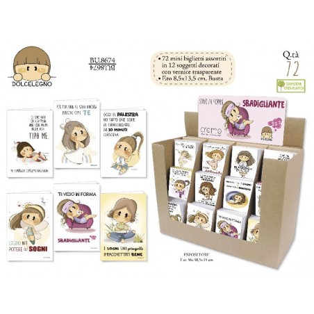 MINI BIGLIETTI 9x14cm BUBINE 72pz [2221800-00.jpg]