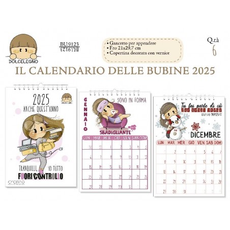 BUBINE CALENDARIO 2025 6pz [BU9123-00.jpg]