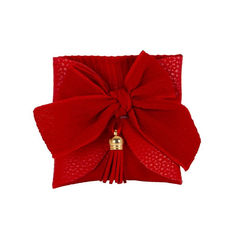 SACCHETTO BUSTA FIOCCO ROSSO cm8 [0180311-00.jpg]