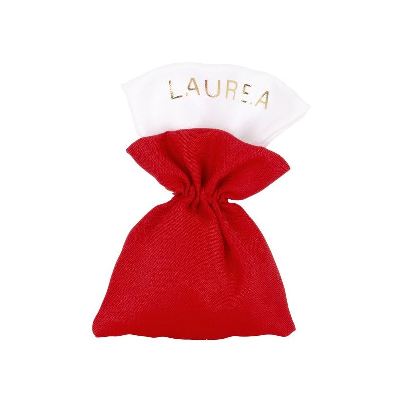 SACCHETTO WHITE BAG LAUREA cm10x15 [0180313-00.jpg]