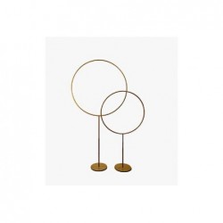 STRUTTURA SET 2 CERCHI ORO CON BASE d76h190cm e d96h212cm [0200100-00.jpg]