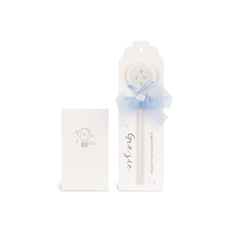 ---MATITA MONGOLFIERA AZZURRA 21cm [TONO28864-00.jpg]