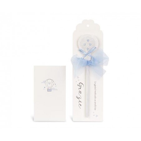 ---MATITA MONGOLFIERA AZZURRA 21cm [TONO28864-00.jpg]