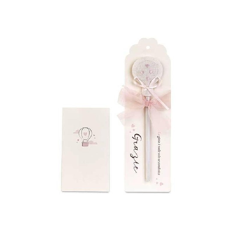 ---MATITA MONGOLFIERA ROSA 21cm [TONO28865-00.jpg]