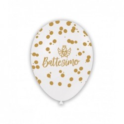 LATTICE BATTESIMO BIANCO 30cm-100pz STAMPA ORO GLOBO [8413318-00.jpg]