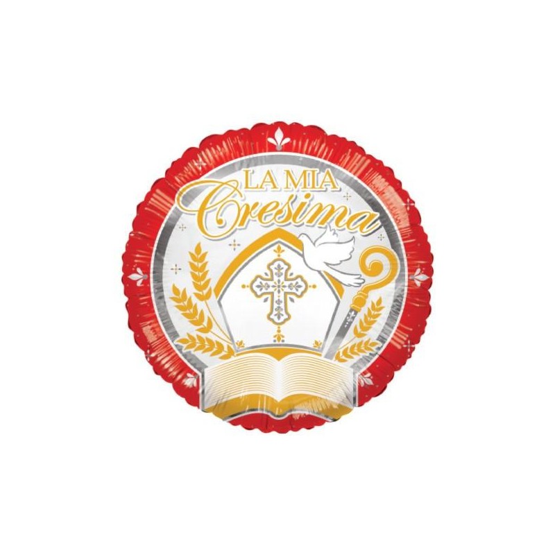 FOIL 46cm CRESIMA CAPPELLO ORO/ROSSO [8413193-00.jpg]