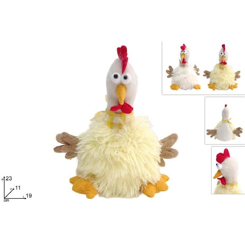 ---GALLINA PELLICCIA SEDUTA 23cm 2s [9020110-00.jpg]