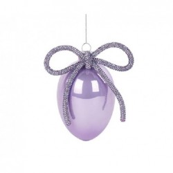 ---UOVO IN VETRO APPENDIBILE 12cm LILLA [TONO41101-00.jpg]