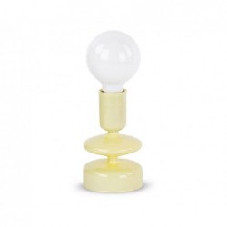LAMPADA IN VETRO h24cm GIALLA C/SCATOLA [TONO41450-00.jpg]