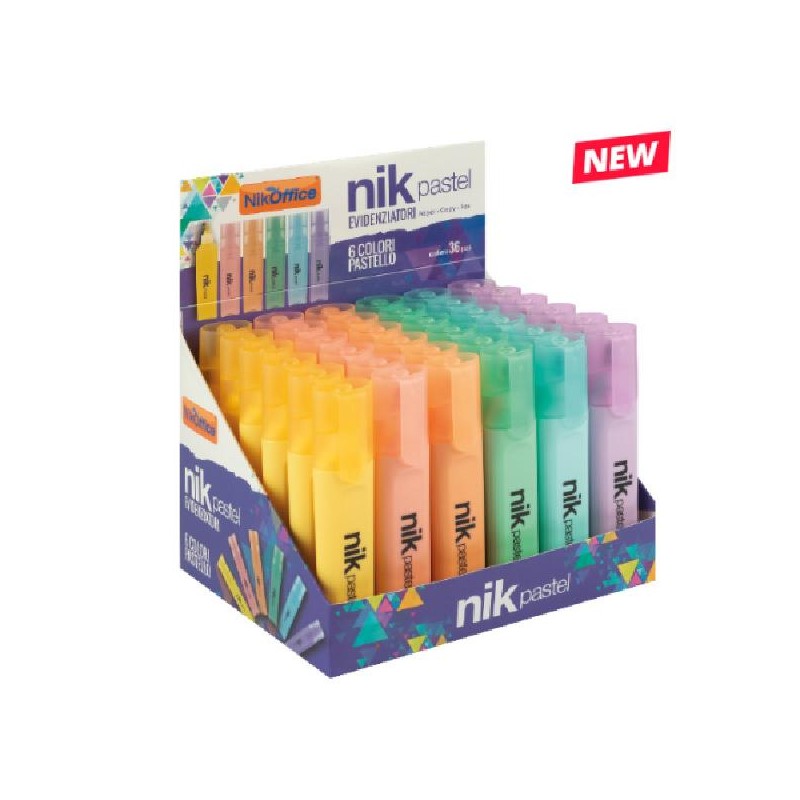 EVIDENZIATORI PASTEL EXPO 36pz Ass. NIK [1230514-00.jpg]