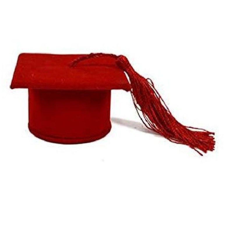 SCATOLA CAPPELLO ROSSO 7x7x3 d6cm [0142142-00.jpg]