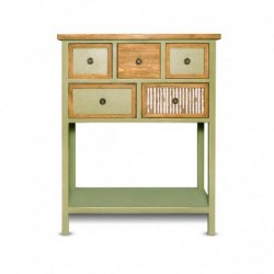 ---MOBILE IN LEGNO 5 CASSETTI 75x34x93cm [9016474-00.jpg]