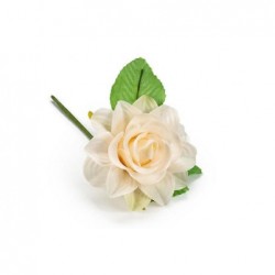 FIORE ROSA CON FOGLIE 5cm CIPRIA [0130542-00.jpg]