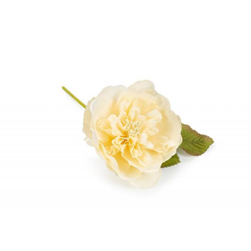 FIORE PISTILLI E FOGLIE cm8 BEIGE [0130144-00.jpg]