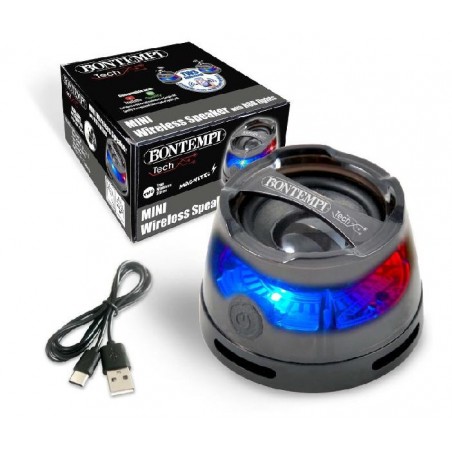 MINI SPEAKERS WIRELESS MAGNETIC BONTEMPI 25WATT, DOPPIA CONNESSIONE, LUCI LAMPEG. [5506002-00.jpg]